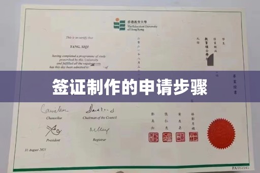 海西签证制作的申请步骤