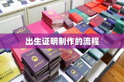 海西出生证明制作的流程