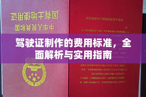 海西驾驶证制作的费用标准，全面解析与实用指南