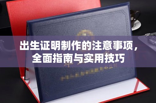 海西出生证明制作的注意事项，全面指南与实用技巧