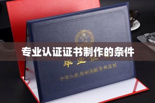 海西专业认证证书制作的条件